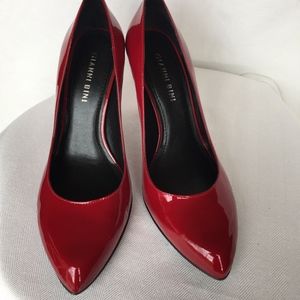 Gianni Bini "Amber" Red Patent Pumps